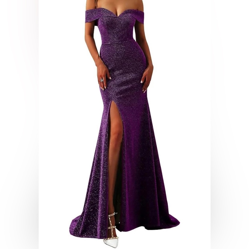 Purple gown dress
